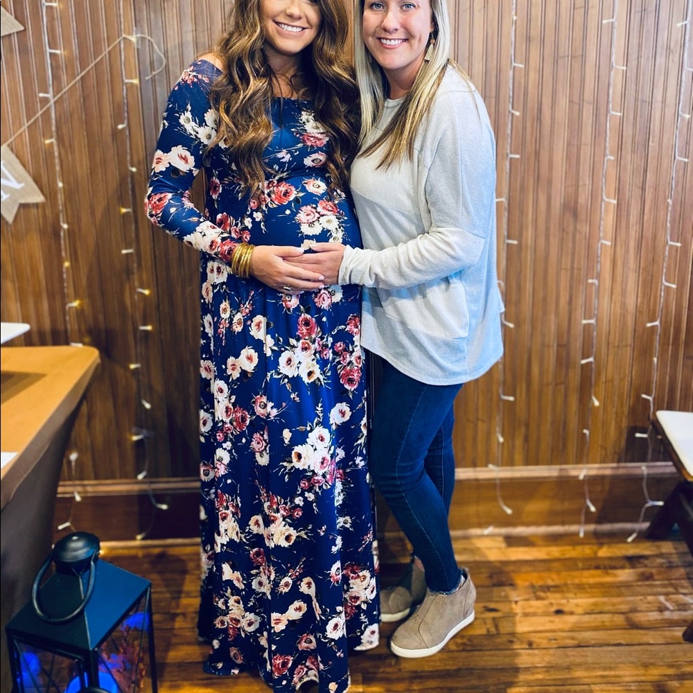 Pink Blush Maternity Maxi